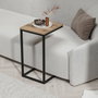 Hanah Home Mesa Auxiliar Nogal 35x65x40 cm Tablero de Partículas Recubierto de Melamina